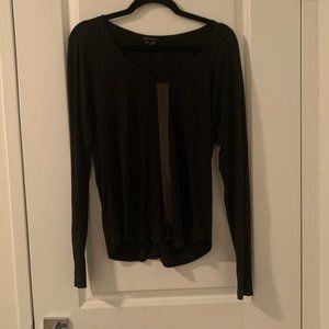 Long Sleeve Black Blouse